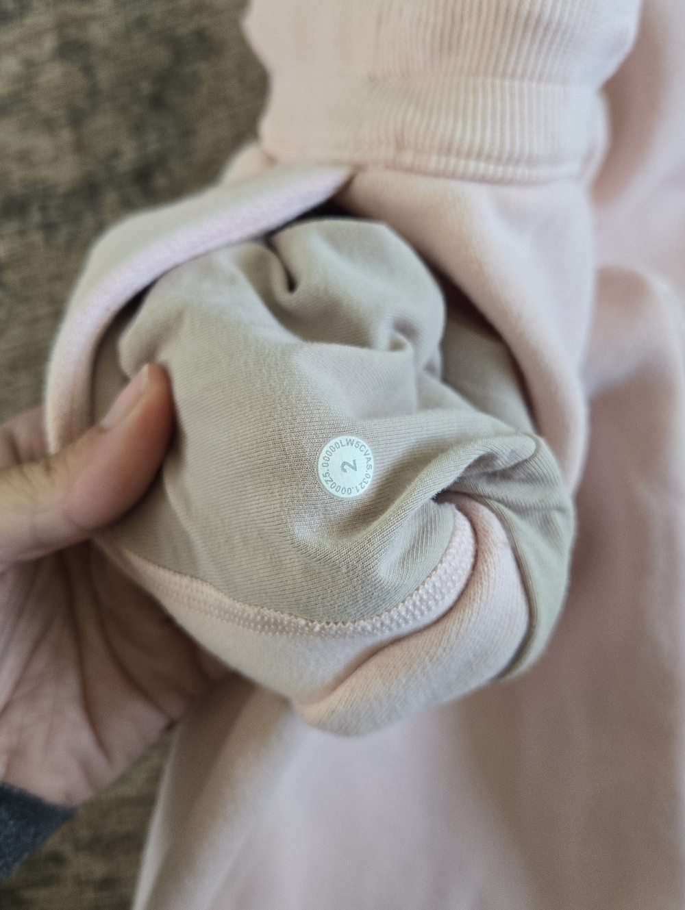 Lululemon Scuba High-Rise Jogger Pants Fleece 28" Pink Mist Sweatpants Size 2 - Picture 10 of 10